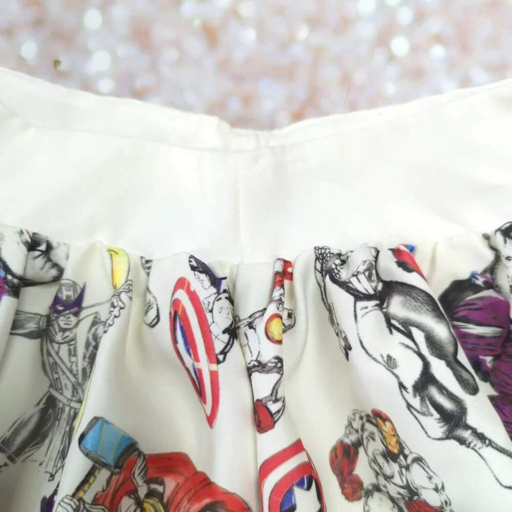 Marvel By Her Universe Womens XS Skater Skirt With Avengers Print